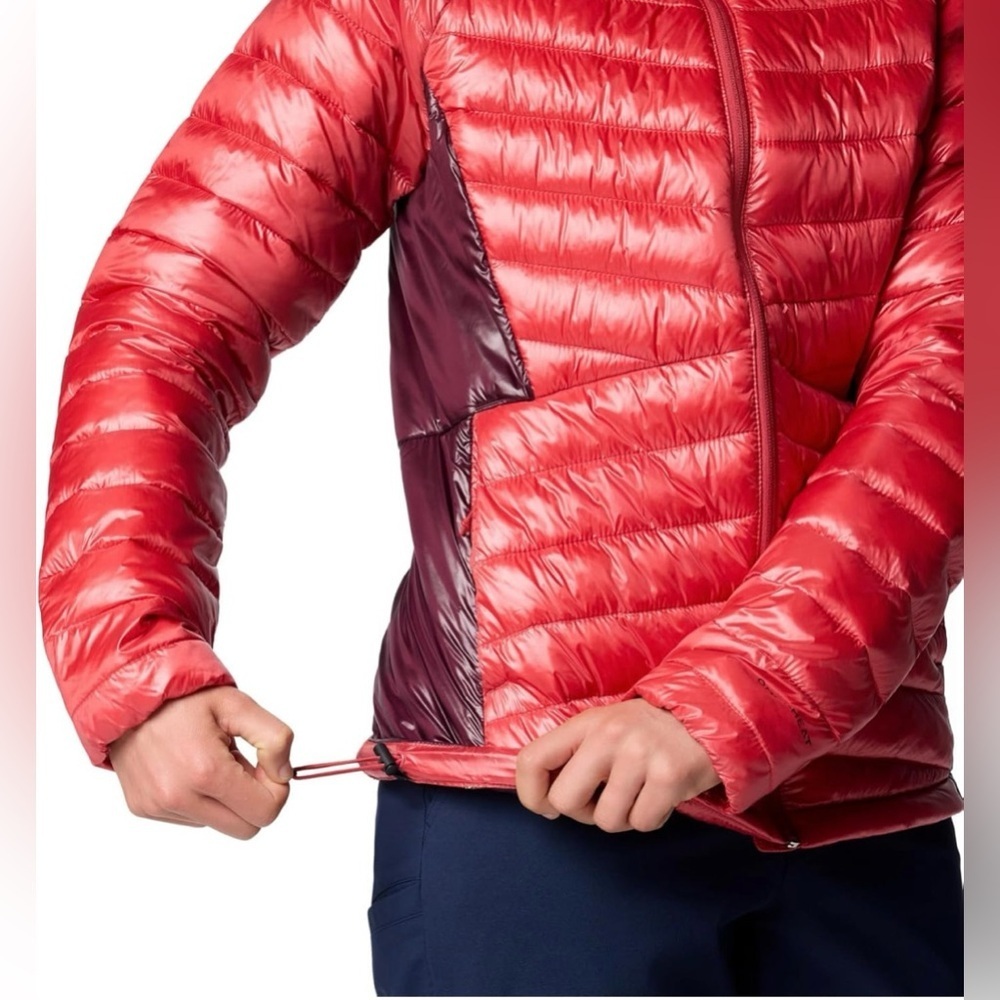 Columbia Women's Labyrinth Loop II Hooded Jacket, Daredevil/Moonvista - Picture 7 of 7